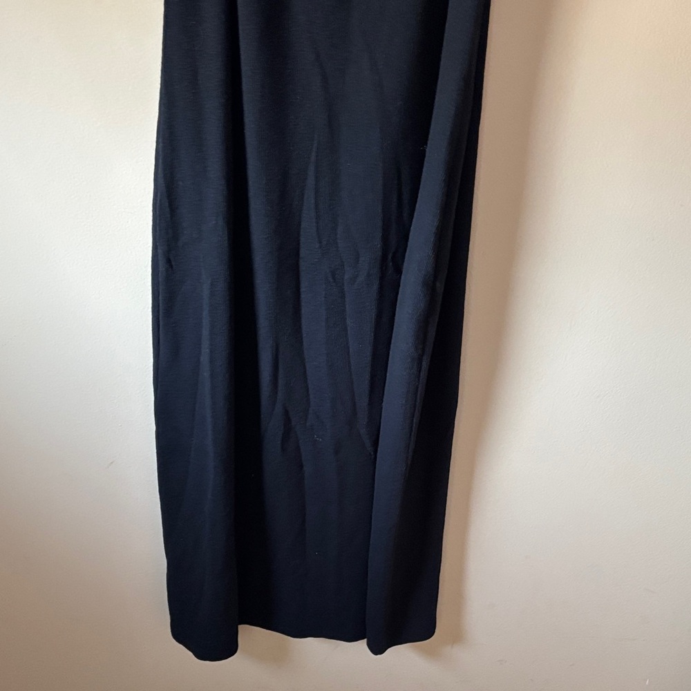 Black Sleeveless Button-Front Dress - Picture 7 of 7